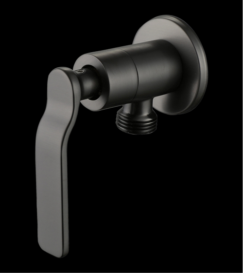 Brass Angle Valve (Graphite Grey) – Aquant India