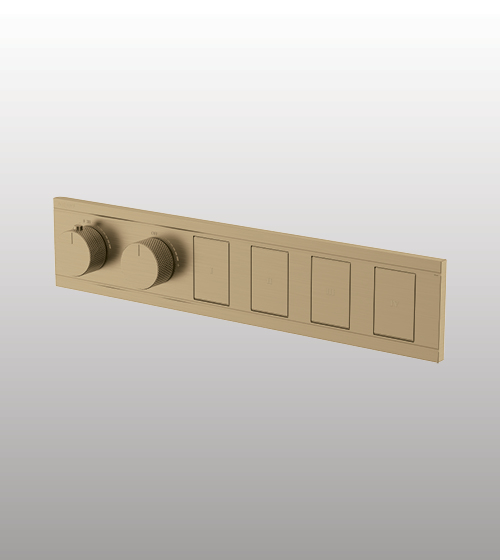 4 Outlets Thermostatic Switch Button Diverter – Aquant India